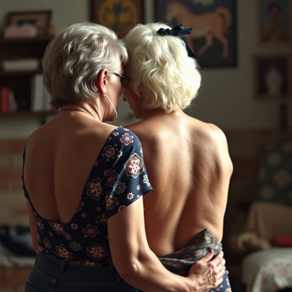 Old mom getting fucked in ass by petite boy, real photo, ass