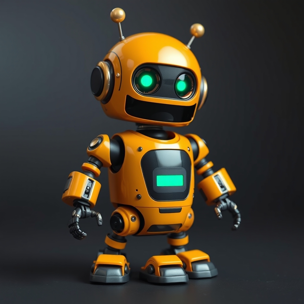 A small cute robot