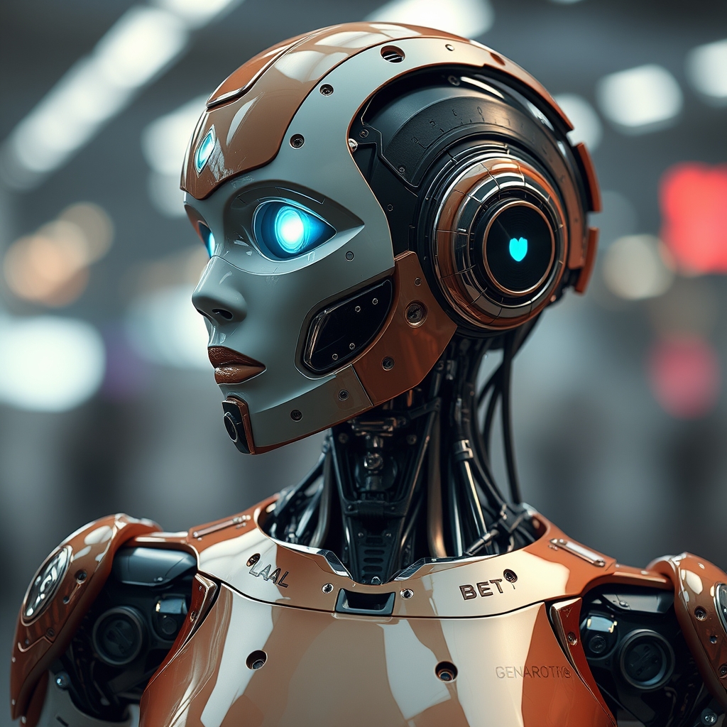 A robot woman