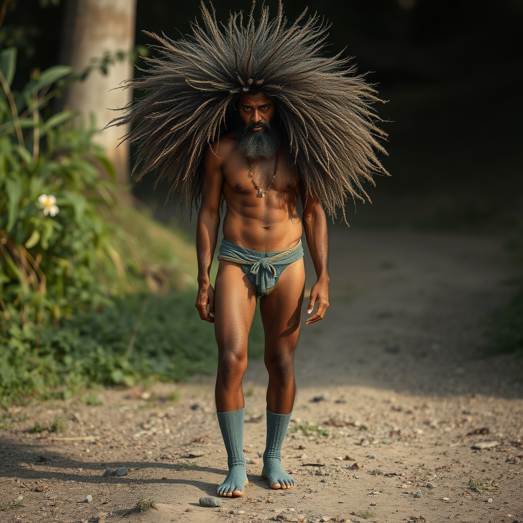 indian cuban naked wearing grey brown stockings and very hai