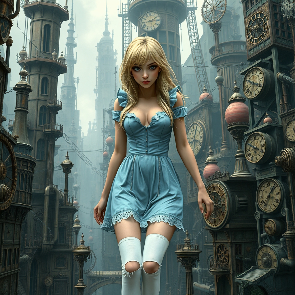 Photoreao image. Medium Close view. Pulchritudinous, Blonde,