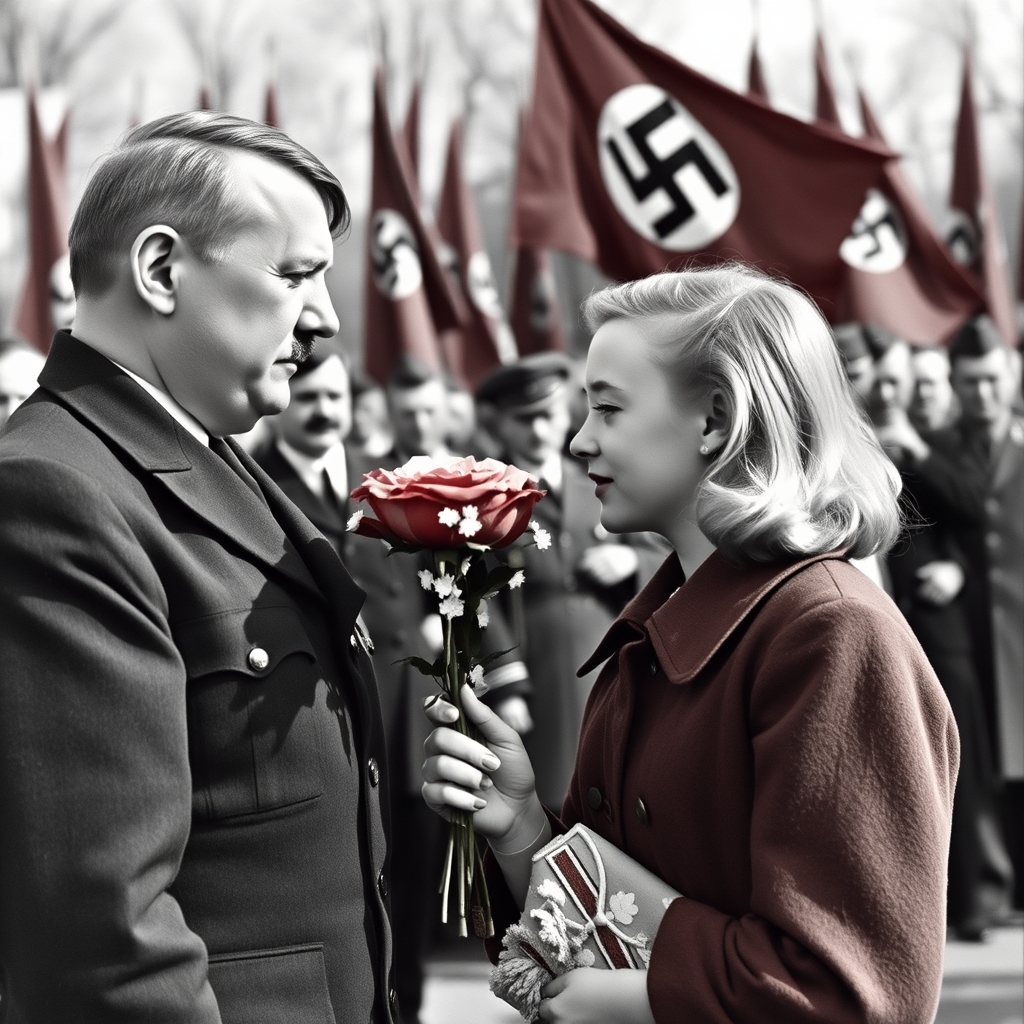 eine Junge Frau, blond, kleine Brüste, flacher bauch, im Ja