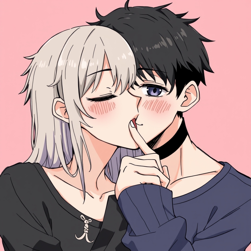 draw an image of a boy sucking a girl's nipple