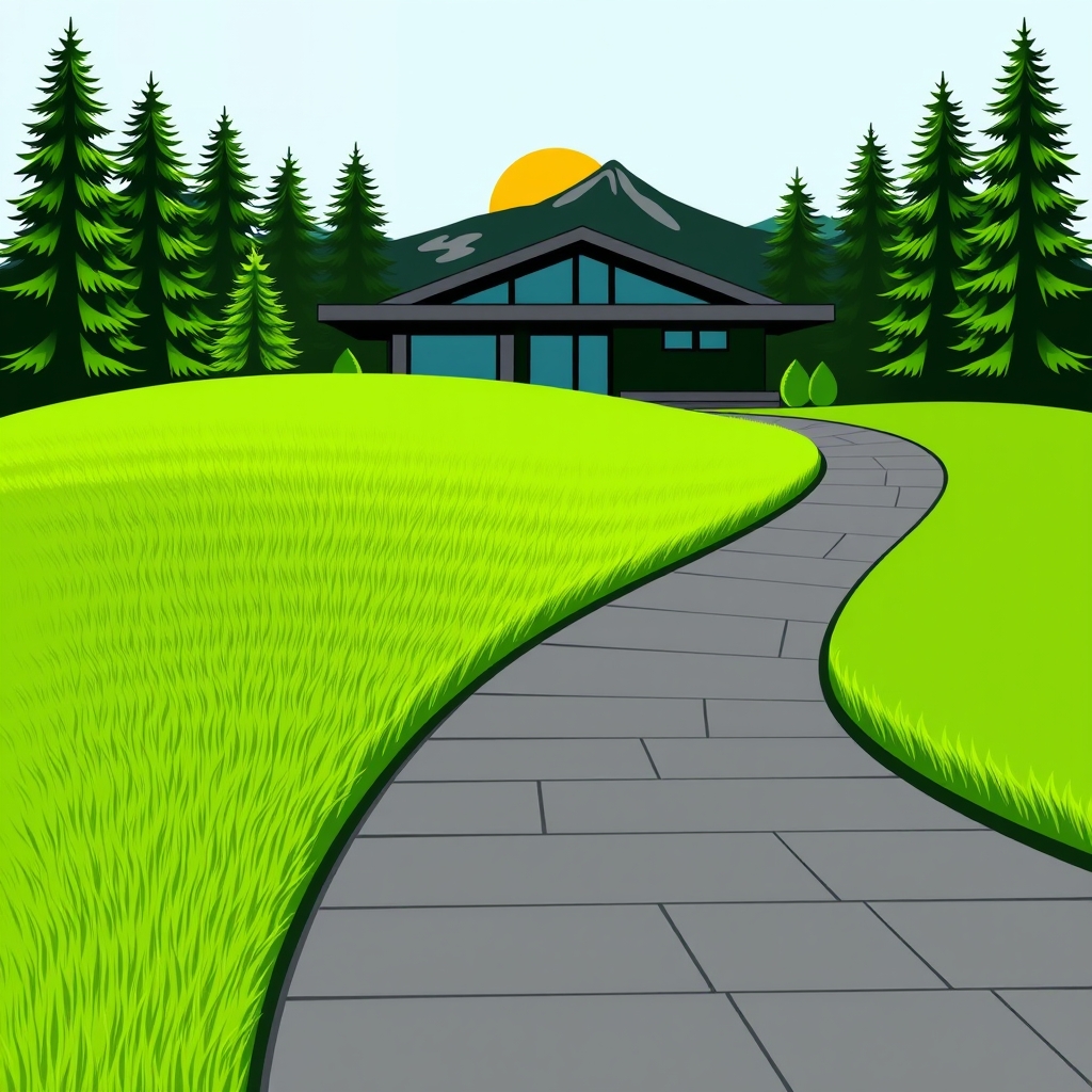 a bold, minimalist vector svg or eps logos (for a landscapin