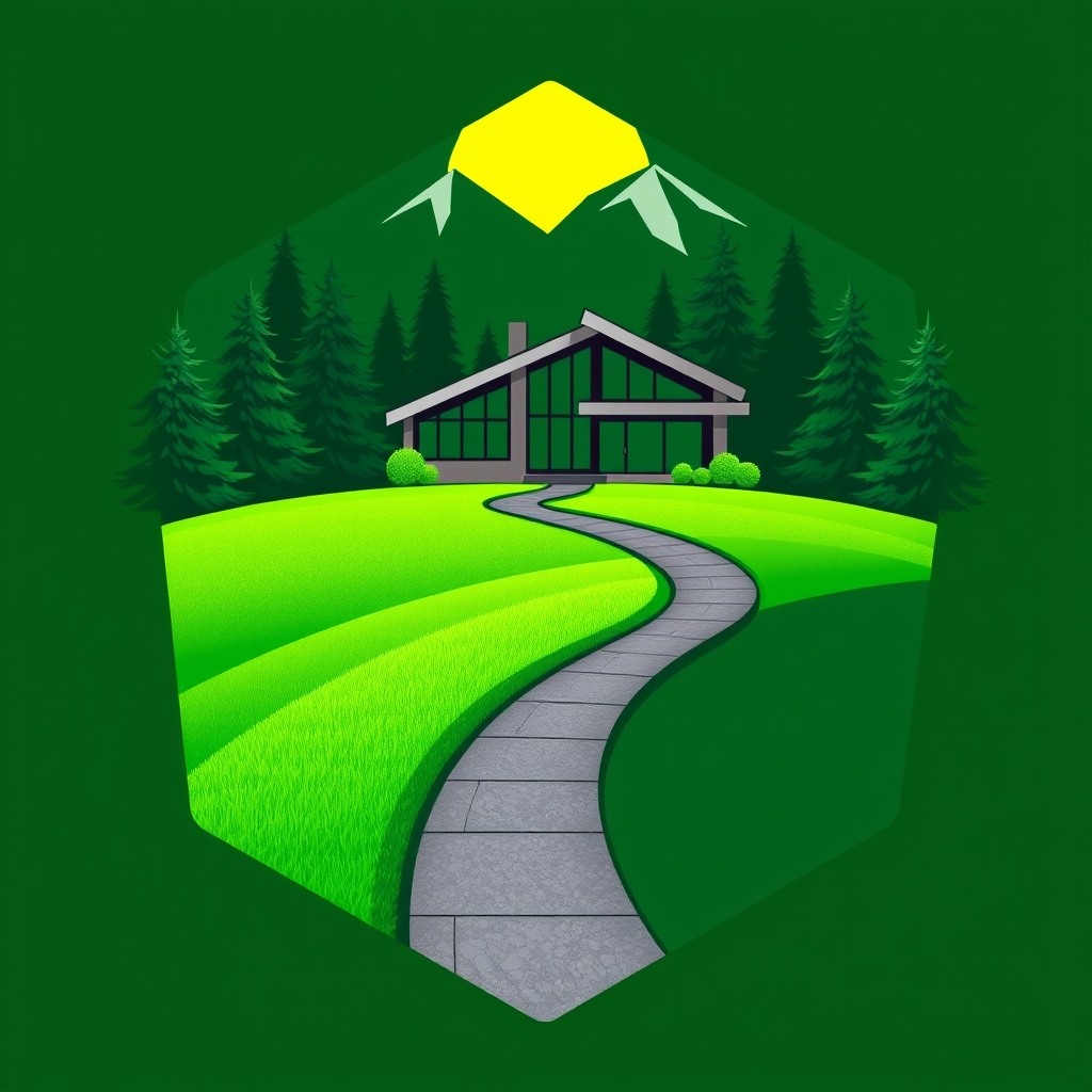 a bold, minimalist vector svg or eps logo inside a pentagon 