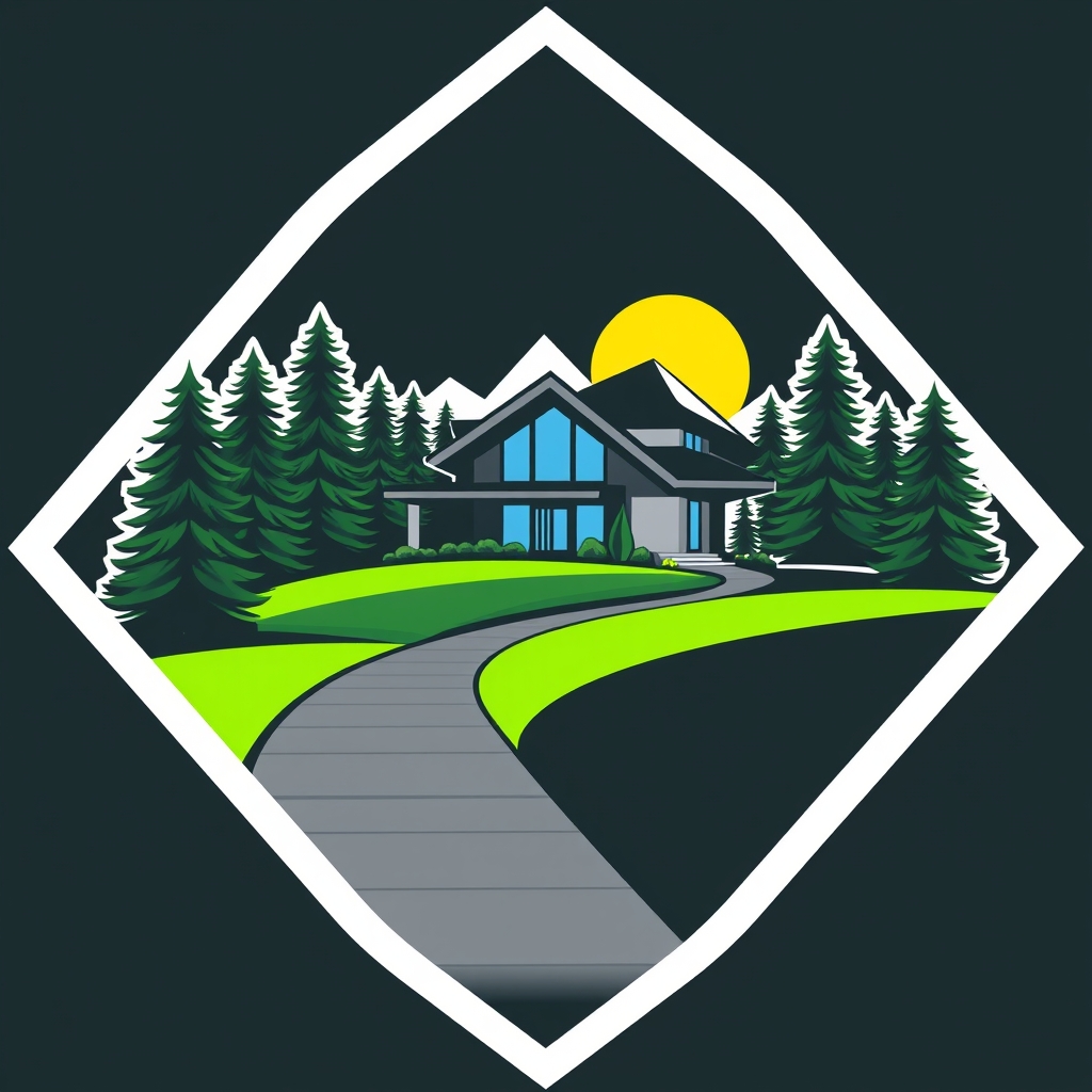 a bold, minimalist vector svg or eps logo inside a pentagon 