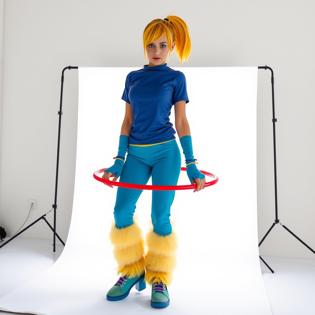 short one yellow ponytail hair short woman hair woman light 