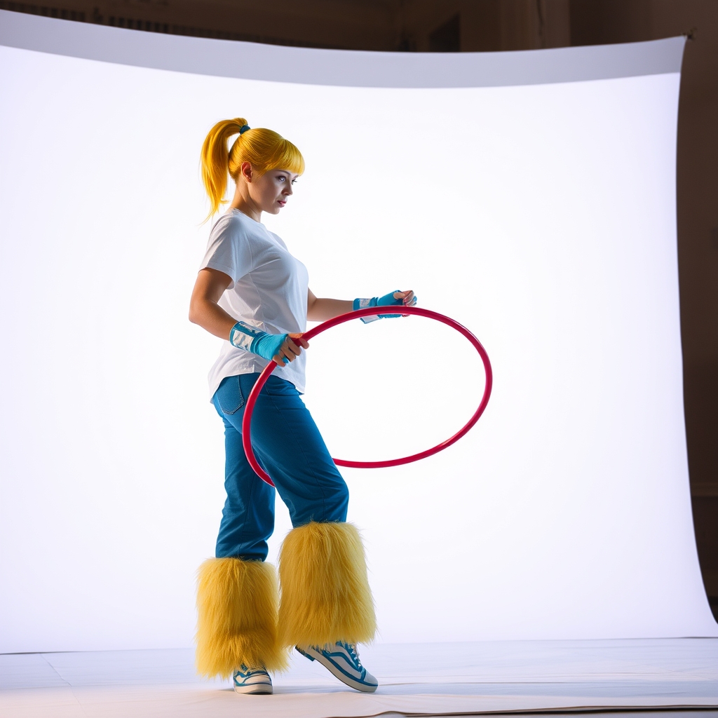 short one yellow ponytail hair short woman hair woman light 