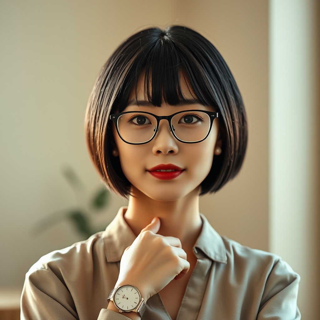 A young East Asian woman is 28 years old named Logia — a w