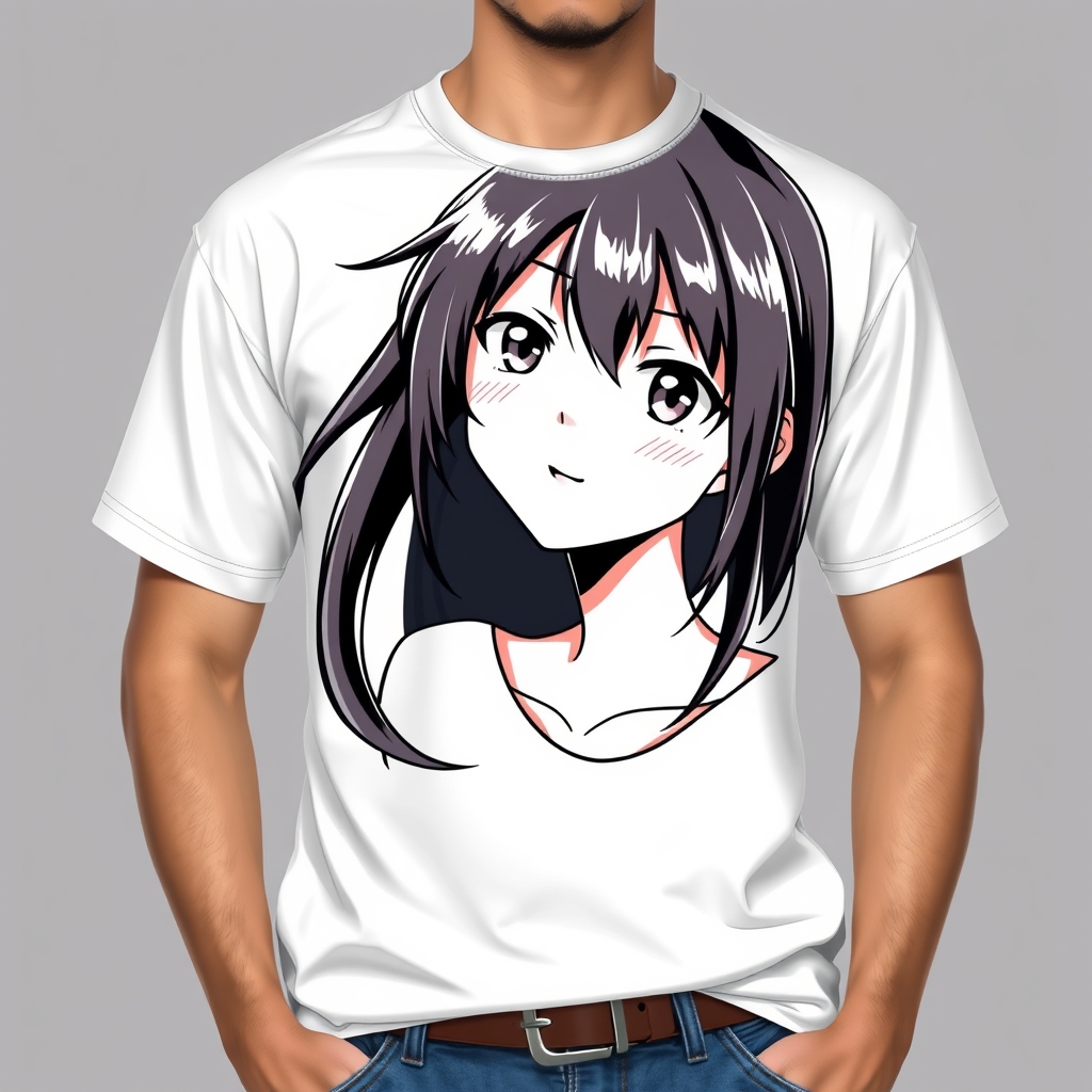 Make A design of anime in a T-shirts and Specially sure that