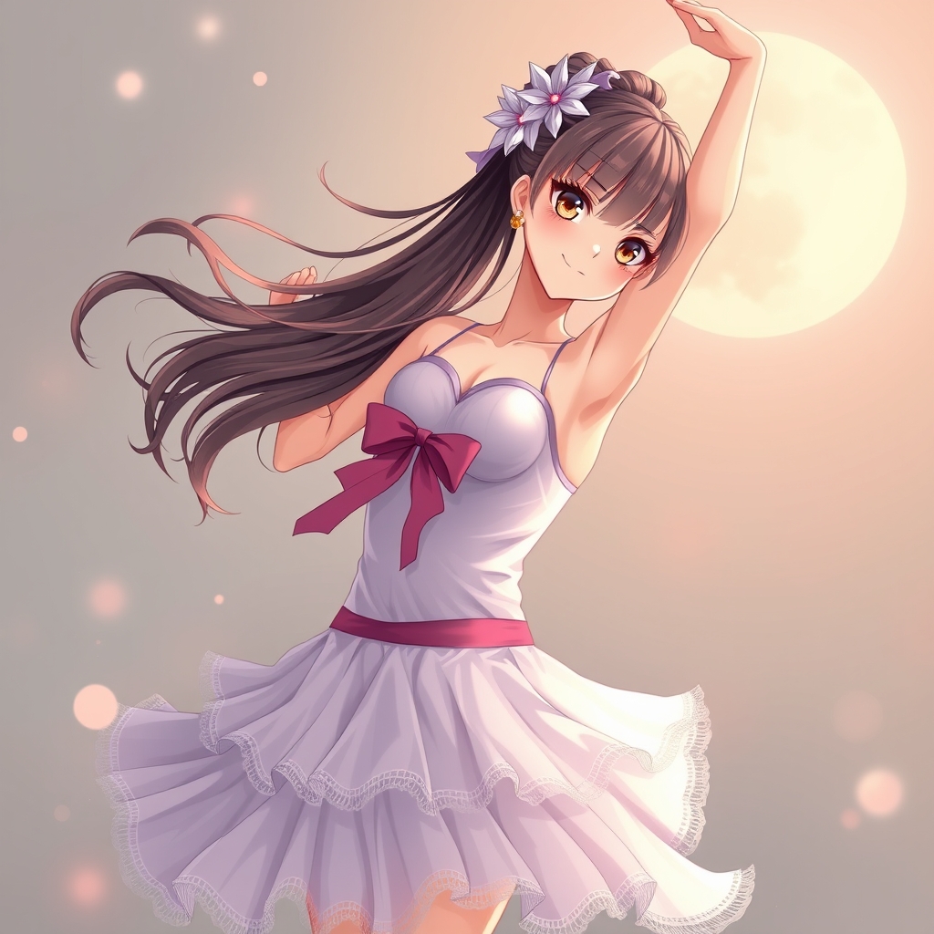 Japanese preteen ballerina