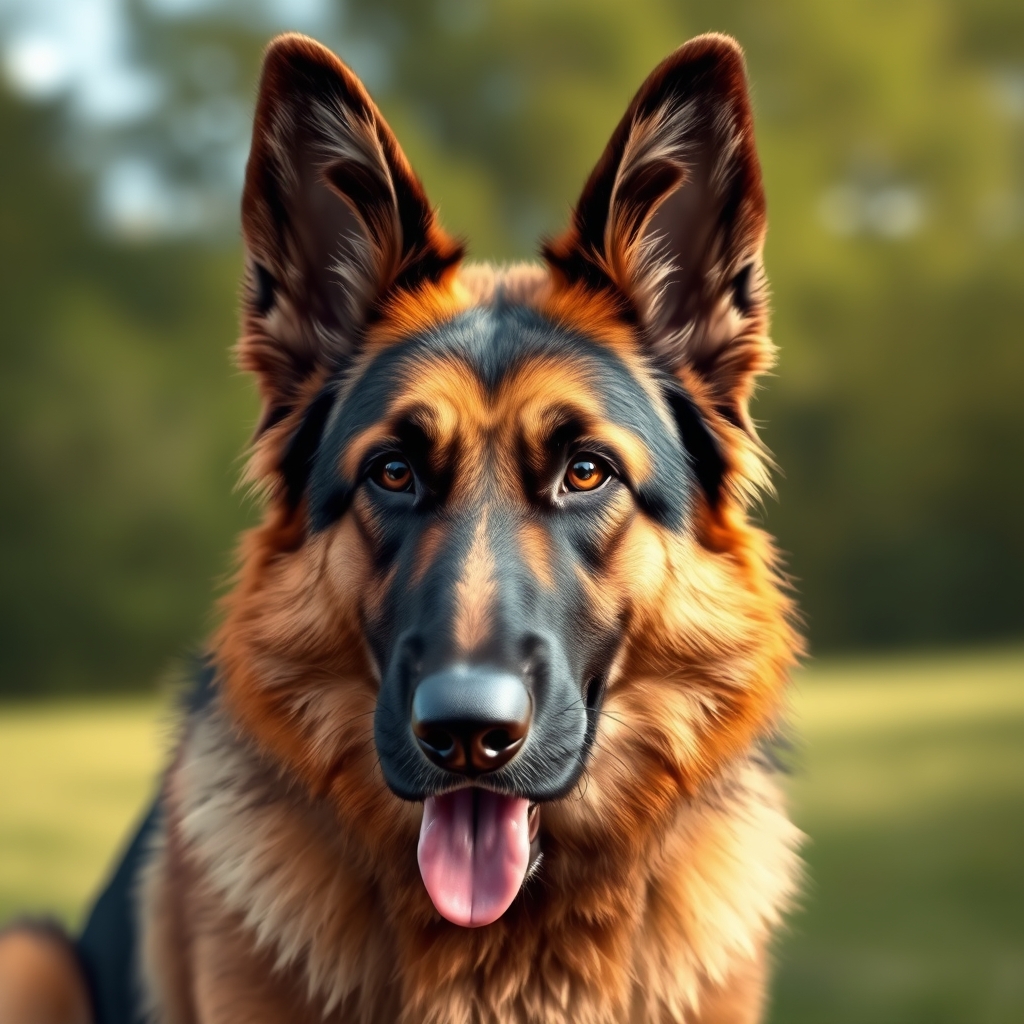 A German shepherd