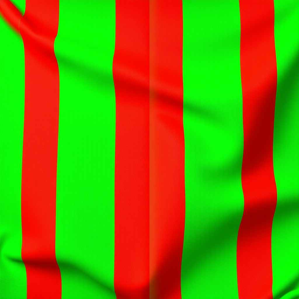 american flag with green stripes instead of red