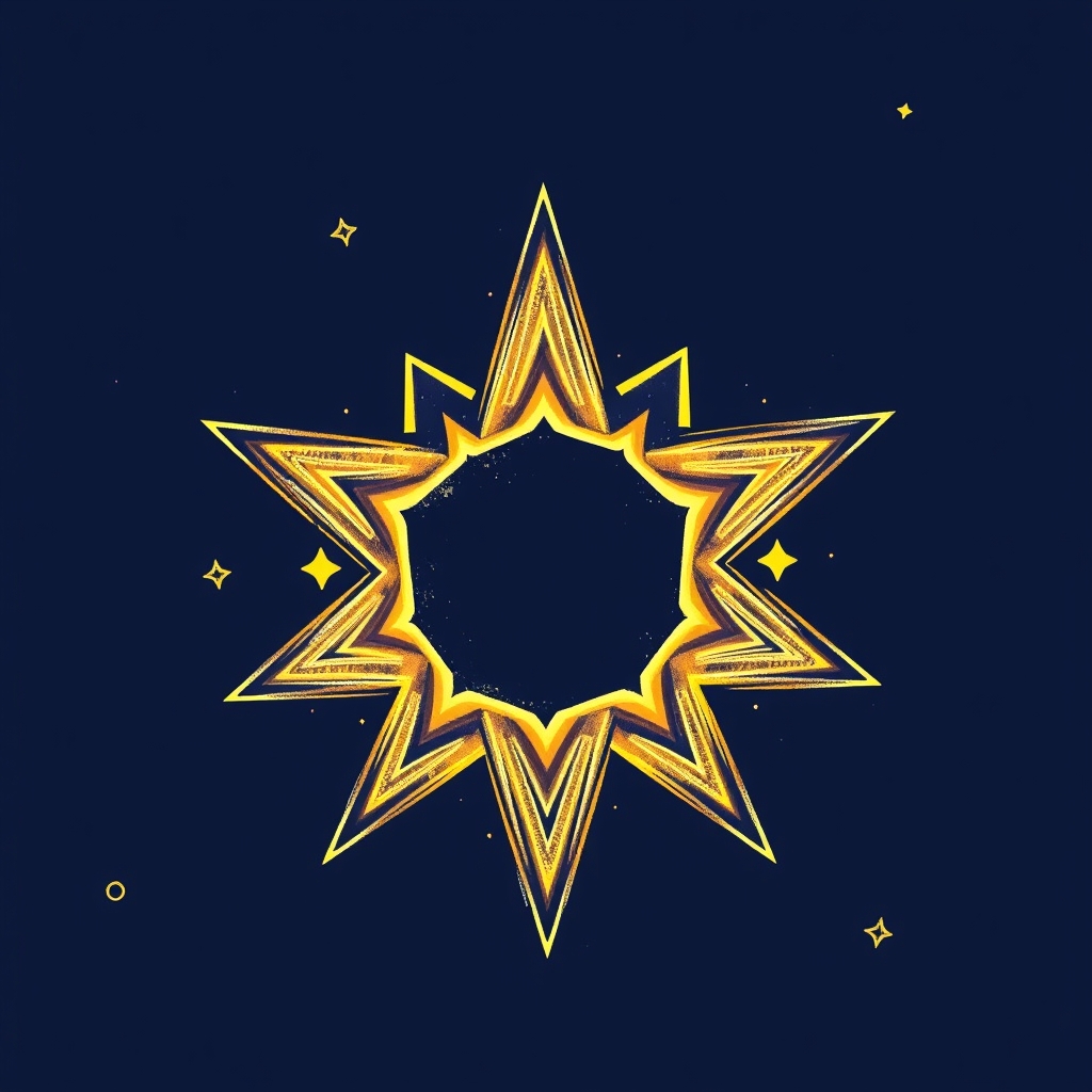 create a picture of a cartton star at school