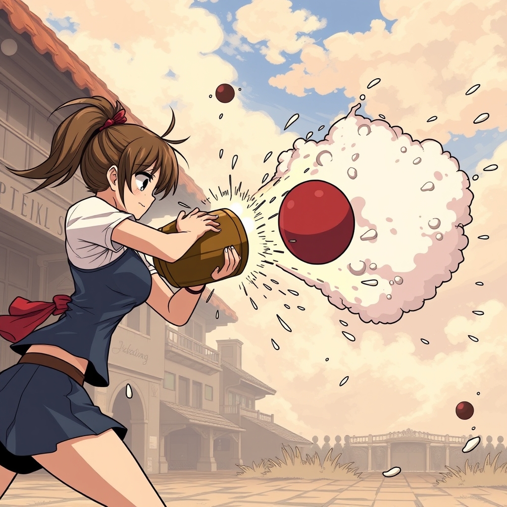 Farting a cannon ball into a girls face