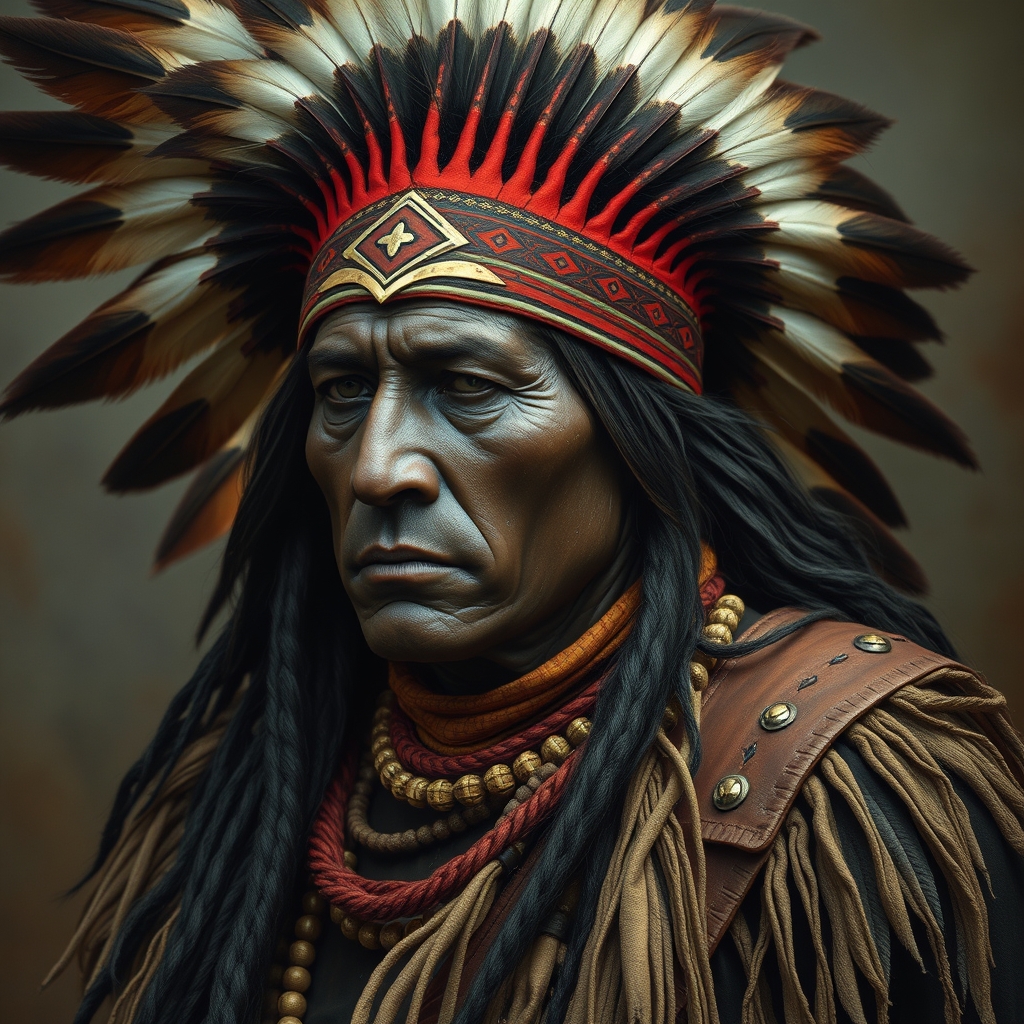 A black Indian native American back in the 1700s here in Ame