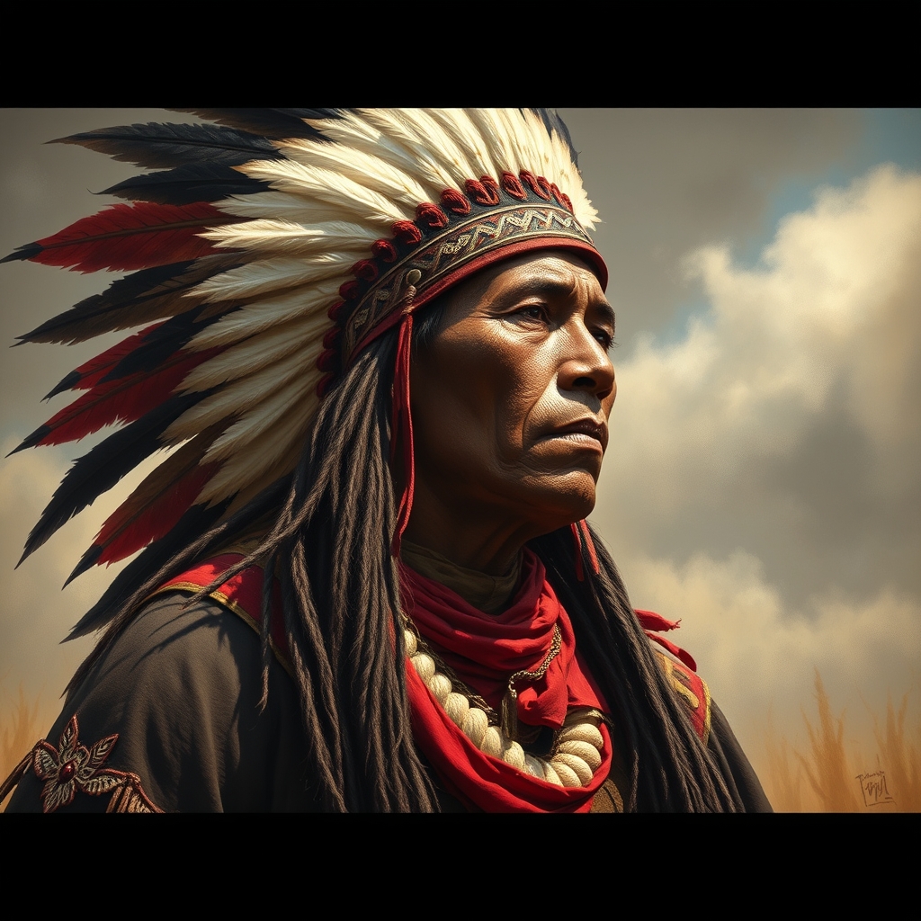 A black Indian native American back in the 1700s here in Ame