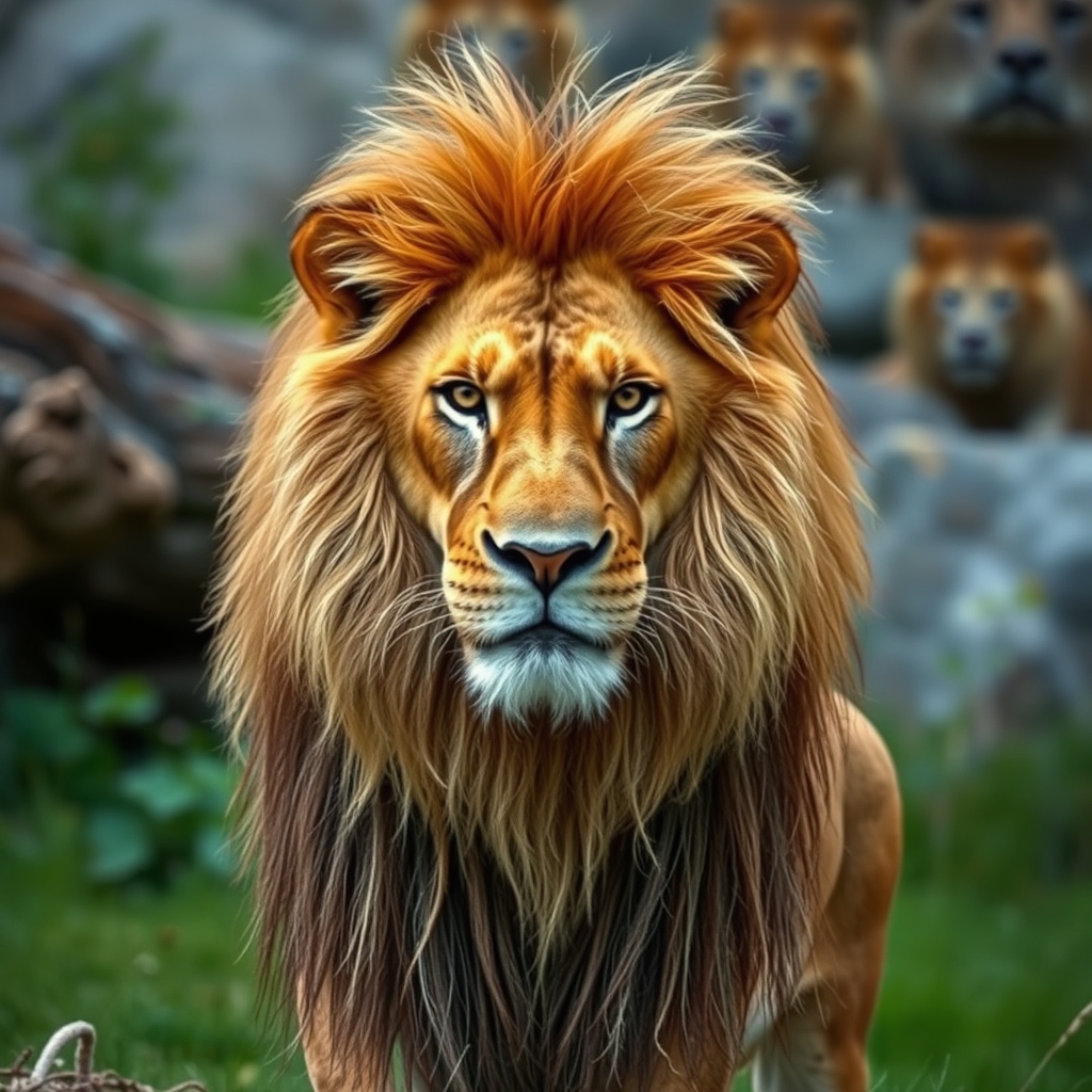 A lion