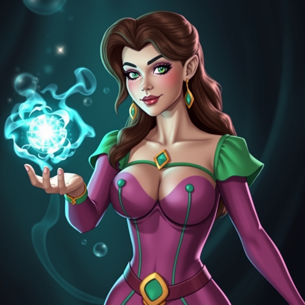 Wanda, from the fairly odd parents, uses magic to make her b